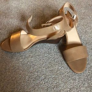 Nude Wedge Sandal